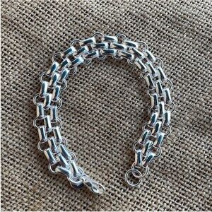 925 Color Silver Geometric Chain Bracelets Link Sterling elegant gorgeous, New
